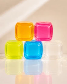 1pc Blue Ice Cube Shape Squishy Stress Relief Cube, TPR Shell With Maltose Filling, 6cm Slow Rebound Hand Squeeze Cube, Stretchy Pinchable Desktop Hand Squeeze Accessory - Multicolor - View 11