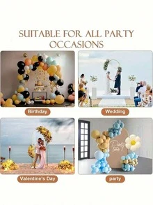 1pc Metal Arch Backdrop Stand, Wedding Arch Frame, Suitable For Birthday Party, Graduation Ceremony Decoration (Arch Frame Only) - Gold - View 8