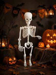 1 Piece Oversized Giant Halloween Skull Prop, Spooky Horror Style Skeleton Ornament, Perfect Scene Layout Decoration For Haunted House, Bar Interior And All Kinds Of Halloween Themed Parties - A - View 5