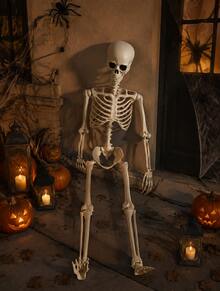 1 Piece Oversized Giant Halloween Skull Prop, Spooky Horror Style Skeleton Ornament, Perfect Scene Layout Decoration For Haunted House, Bar Interior And All Kinds Of Halloween Themed Parties - A - View 7