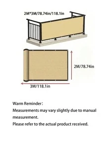 Balcony Privacy Sun Shade | 90% Sun Shading And UV Protection, Windproof And Dustproof, Suitable For Outdoor Balcony, Garden, Patio, Swimming Pool, Available In Multiple Colors - 1 Piece Of Any Color - View 20
