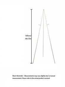 1pc Foldable Display Easel, Portable Tripod Easel, Adjustable White BlackMetal Art Easel, Suitable For Wedding Signs, Posters, Paintings, Home Decor, Back To School Room Decor, School Supplies - multicolor - View 10