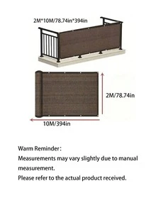 Balcony Privacy Sun Shade | 90% Sun Shading And UV Protection, Windproof And Dustproof, Suitable For Outdoor Balcony, Garden, Patio, Swimming Pool, Available In Multiple Colors - 1 Piece Of Any Color - View 18