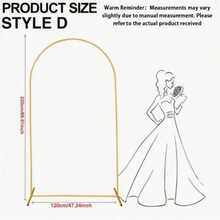 1pc Metal Arch Backdrop Stand, Wedding Arch Frame, Suitable For Birthday Party, Graduation Ceremony Decoration (Arch Frame Only) - Gold - View 13