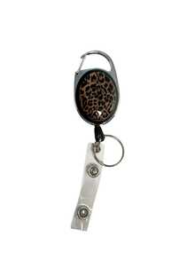 1pc Minimalist Versatile Oval Cherry Pattern Single-Sided ID Badge Reel, Personalized Badge Holder Clip, Interesting Medical/Nursing Work ID Card Holder, Office Staff, Teacher, Nurse, Student ID Badge Accessory (Floral) - A - View 6