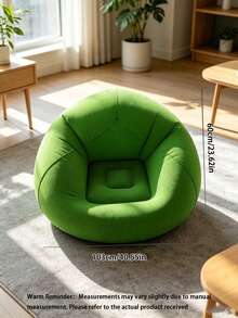 Solid Color Soft Inflatable Bean Bag Sofa, Foldable Portable Comfortable Leisure Lounge Chair, Suitable For Adults And Families, Indoor Outdoor Camping Summer Use - Multiple Styles - View 16
