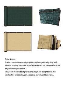 Balcony Privacy Sun Shade | 90% Sun Shading And UV Protection, Windproof And Dustproof, Suitable For Outdoor Balcony, Garden, Patio, Swimming Pool, Available In Multiple Colors - 1 Piece Of Any Color - View 5