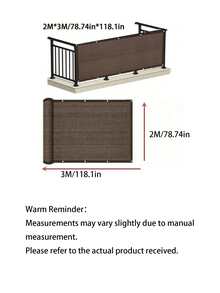 Balcony Privacy Sun Shade | 90% Sun Shading And UV Protection, Windproof And Dustproof, Suitable For Outdoor Balcony, Garden, Patio, Swimming Pool, Available In Multiple Colors - 1 Piece Of Any Color - View 19