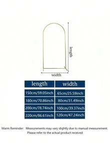 1pc Metal Arch Backdrop Stand, Wedding Arch Frame, Suitable For Birthday Party, Graduation Ceremony Decoration (Arch Frame Only) - Gold - View 2