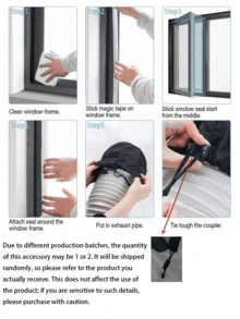 3 Meters Universal Waterproof Window Seal Strip, Suitable For Portable Air Conditioner Tilt Window, Adjustable AC Accessory - 3M - View 2