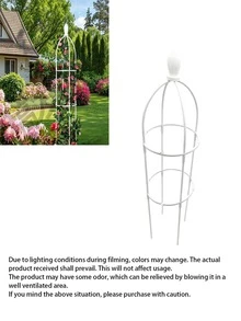 2/3/4layer Sturdy Multi-Tier Iron Trellis, Suitable For Climbing Roses, Clematis, Jasmine And Other Vines, Rust-Resistant Iron Trellis For Garden, Yard, Patio, Porch, Supporting Decorative Climbing Plants - Shelf - View 2