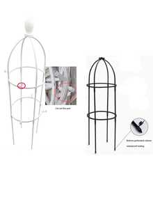 2/3/4layer Sturdy Multi-Tier Iron Trellis, Suitable For Climbing Roses, Clematis, Jasmine And Other Vines, Rust-Resistant Iron Trellis For Garden, Yard, Patio, Porch, Supporting Decorative Climbing Plants - Shelf - View 3