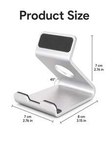 Haus Hana All-Metal Desktop Phone & Tablet Stand, Stable Portable Device Holder With Sturdy Support For Smartphone, Tablet, Video Calls, Streaming, Office Desk, Home Workspace, Bedside, Travel & Daily Use - Multicolor - View 3
