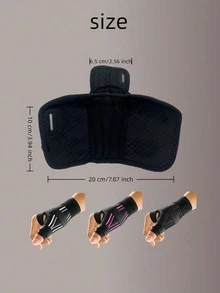 可調節拇指支撐護具 透氣式護具 適用腱鞘炎疼痛緩解 舒適護腕 夜間關節炎扭傷保護 輕量化 日常工作運動用 - 黑色 - 查看 3