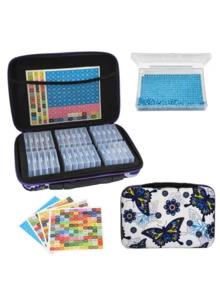 DIY Diamond Painting New Tool Kit, Divided And Stored In One Box, Dual-Purpose, 32 Compartments - Sets - View 3