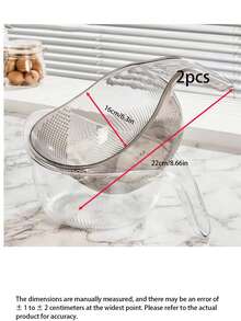 Upgraded Kitchen Rice Washer With Handle, Vegetable Fruit Basket Drainer, Fine Mesh Rice Washing Sieve Filter, Plastic Washing Bowl, Household Essential - Upgraded Rice Washer - View 16