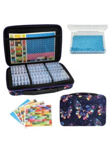 DIY Diamond Painting New Tool Kit, Divided And Stored In One Box, Dual-Purpose, 32 Compartments - Sets - View 4