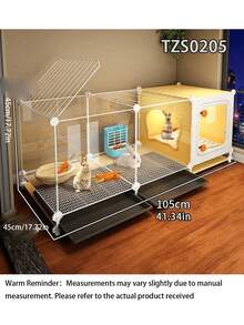 Encryption Rabbit Cage, Household Indoor Large Cleaning Tray, Dutch Pig Specific Nest, Guinea Pig Cage - multicolor - View 7