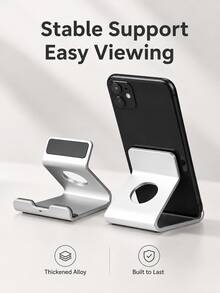 Haus Hana All-Metal Desktop Phone & Tablet Stand, Stable Portable Device Holder With Sturdy Support For Smartphone, Tablet, Video Calls, Streaming, Office Desk, Home Workspace, Bedside, Travel & Daily Use - Multicolor - View 9