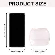 1pc Transparent Ice Cube Shape Squishy Stress Relief Cube, Soft TPR Shell With Maltose Filling, 6cm Slow Rebound Hand Squeeze Cube, Stretchy Pinchable Desktop Hand Squeeze Accessory - Multicolor - View 6