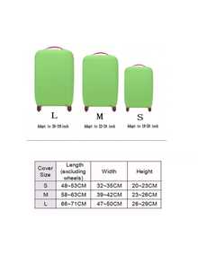 1pc Thick Elastic Luggage Cover, Suitable For 18-28 Inch Suitcases, Dust-Proof Travel Accessory - Multicolor - View 6