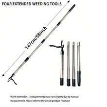 1pc Upright Weeder And Root Remover - Manual Vertical Weeding Tool - Ergonomic Aluminum Garden Weeder With Sharp Metal Teeth, Easy To Remove Weeds, Lawn Care And Soil Cultivation, Suitable For Gardening, Patio And Yard Use - multicolor - View 6