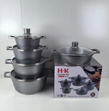 Bộ nồi chảo chống dính, phù hợp cho bếp điện và bếp ga, lý tưởng cho gia đình, tiệc lễ, tụ họp gia đình và sử dụng hàng ngày - Xem 8