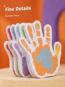 Joivida 1pc/6pcs Halloween Hand Shape Sticky Notes, Fun Palm Design Self-Adhesive Memo Pads For Home, Office, School, Party Favors, Planner Decor, Cute Colored Scratch Paper - multicolor - View 12