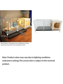 Encryption Rabbit Cage, Household Indoor Large Cleaning Tray, Dutch Pig Specific Nest, Guinea Pig Cage - multicolor - View 3