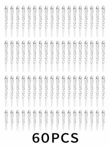 Muroi Mono Christmas Creative Clear Icicle Ornaments, New Threaded Icicle Pendant, Transparent Ice Strip Hanging Decorations For Christmas Tree Holiday Party Supplies - multicolor - View 11