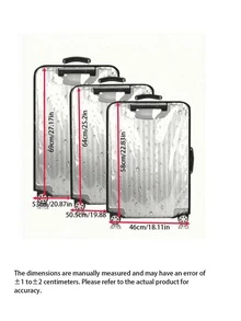 Luggage Protective Cover Transparent Thickened Wear-Resistant Waterproof Trolley Case Travel Leather Cover - Many - View 8