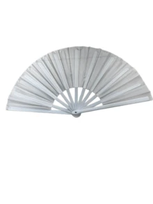 1PC LARGE HOLOGRAPHIC FOLDING HAND FAN FOR MEN WOMEN RAVE PARTY FESTIVAL EDM CLUB DANCE PERFORMANCE SUMMER BEACH TRAVEL PORTABLE GIFT DECOR - Multicolor - View 9