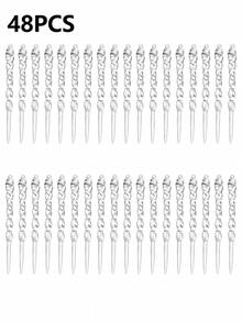 Muroi Mono Christmas Creative Clear Icicle Ornaments, New Threaded Icicle Pendant, Transparent Ice Strip Hanging Decorations For Christmas Tree Holiday Party Supplies - multicolor - View 10