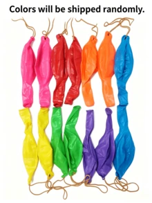 MINKOJA 10/20/30/50/100 Pieces 18-Inch Punch Balloons Heavy Duty Punch Balloons With Rubber Band Handles, Fun Bouncing Balloons For Birthday Party Decorations (Random Colors), Christmas - multicolor - View 13