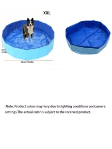 Pet Foldable Shower And Bathtub, Portable Pet Pool, Movable Dog Pool, Foldable Pet Pool, Small Portable Pool, Suitable For Large, Medium, Small Dogs And Cats Universal Swimming Pool - Multicolor - View 3
