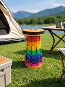 1pc Upgraded Foldable Stool, Lightweight And Sturdy With 400 Lbs Bearing Capacity. Compact Extendable Portable Bench Ideal For Camping, Fishing, Hiking, BBQ And Other Outdoor Activities For Adults. - color - View 5