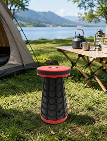 1pc Upgraded Foldable Stool, Lightweight And Sturdy With 400 Lbs Bearing Capacity. Compact Extendable Portable Bench Ideal For Camping, Fishing, Hiking, BBQ And Other Outdoor Activities For Adults. - color - View 2
