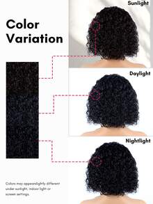 QUICK WEAR Water Wave Headband Bob Wig Human Hair Glueless Install Natural Color 150% Density For Women, Curly Wave None Lace Front Wigs Human Hair For Beginner Friendly 9AM Hair Cosplay Y2K Ss26 - SNatural - View 9