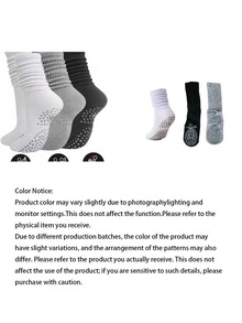 4 Pairs Women's Slouchy Yoga Socks, Suitable For Sports Pilates Socks, Outdoor Couple Gift Socks - Multicolor - View 3