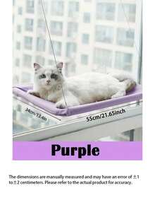 1pc Cat Hammock, Hanging Window Cat Bed, Plastic Material Pet Bed, Suitable For Cats & Small Dogs, Window Mounting Fixture, 4kg Load Capacity, Pet Accessory - Multicolor - View 10