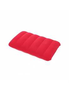 Ultra Soft Portable Flocked Inflatable Pillow Easy To Inflate Foldable Rectangular Nap Sleeping Pad Provides Neck Lumbar Support Lightweight Compact For Outdoor Camping Hiking Backpacking Travel Rest Practical Outdoor Travel Rest Accessory Supplies - multicolor - View 16