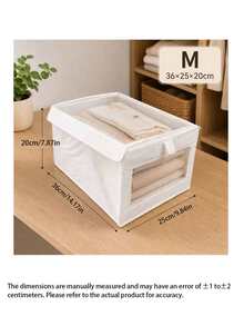 Foldable Portable Storage Box, Dust-Proof Clothes And Quilt Organizer, Spring-Loaded Household Storage Container - Convenient And Space-Saving, Perfect For Bed Sheets, Spring Clothing And Quilt Storage, Outdoor Patio Storage, Back To School Season - Multicolor - View 9