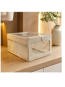 Foldable Portable Storage Box, Dust-Proof Clothes And Quilt Organizer, Spring-Loaded Household Storage Container - Convenient And Space-Saving, Perfect For Bed Sheets, Spring Clothing And Quilt Storage, Outdoor Patio Storage, Back To School Season - Multicolor - View 4