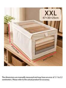 Foldable Portable Storage Box, Dust-Proof Clothes And Quilt Organizer, Spring-Loaded Household Storage Container - Convenient And Space-Saving, Perfect For Bed Sheets, Spring Clothing And Quilt Storage, Outdoor Patio Storage, Back To School Season - Multicolor - View 6