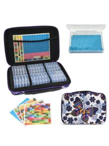 DIY Diamond Painting New Tool Kit, Divided And Stored In One Box, Dual-Purpose, 32 Compartments - Sets - View 7