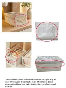 Foldable Portable Storage Box, Dust-Proof Clothes And Quilt Organizer, Spring-Loaded Household Storage Container - Convenient And Space-Saving, Perfect For Bed Sheets, Spring Clothing And Quilt Storage, Outdoor Patio Storage, Back To School Season - Multicolor - View 3