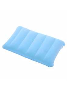 Ultra Soft Portable Flocked Inflatable Pillow Easy To Inflate Foldable Rectangular Nap Sleeping Pad Provides Neck Lumbar Support Lightweight Compact For Outdoor Camping Hiking Backpacking Travel Rest Practical Outdoor Travel Rest Accessory Supplies - multicolor - View 15