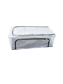 1/2 hộp đựng giày hình chữ nhật hiện đại khung thép kèm cửa sổ tháo rời, nhựa PVC trong suốt, hộp lưu trữ dưới gầm giường cho sneaker và giày cao gót, lưu trữ tủ quần áo đa năng tiết kiệm diện tích, thiết kế cổ điển - Xem 8