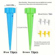 30pcs,Automatic Watering Device, Automatic Watering Kit, Garden Drip Irrigation Device, Drip Irrigation Control System, Adjustable Plant And Flower Automatic Watering Device - blue - View 3