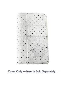 Muroi Mono Korean Style Polka Dot Denim A6 Notebook, Polka Dot Cloth Notebook Shell, Simple Korean Style Polka Dot Cloth A6 Loose Leaf Notebook, Student DIY Notebook, Portable Notebook, Adjustable Cover For Notebook, Front And Rear Storage Function Metal Loose Leaf Clip, Sturdy And Durable Diary Notebook Material, Daily Writing Travel Diary School Office Supplies, Birthday And Back To School Season Simple Style Notebook Gift. - multicolor - View 8